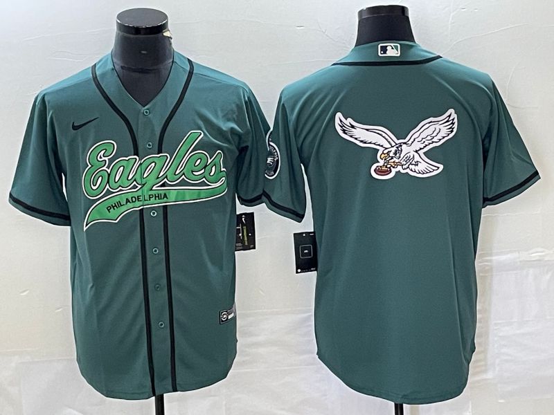 Men Philadelphia Eagles Blank Green Nike 2023 Co Branding Game NFL Jersey style 3->philadelphia eagles->NFL Jersey